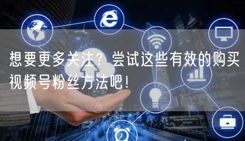 想要更多关注？尝试这些有效的购买视频号粉丝方法吧！