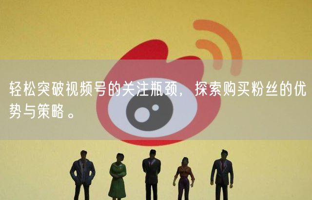 轻松突破视频号的关注瓶颈，探索购买粉丝的优势与策略。